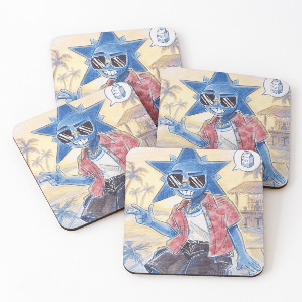 Item preview, Cool Blue Star Head Character Summer Beach designed and sold by WarmTones.
