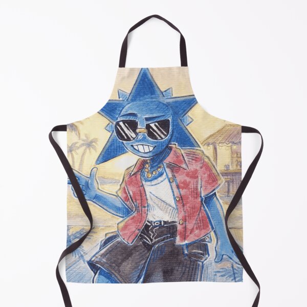 Item preview, Cool Blue Star Head Character Summer Beach designed and sold by WarmTones.