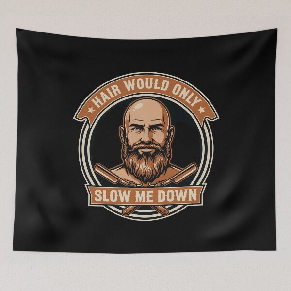 Item preview, Hair Would Only Slow Me Down Dad Humor Funny Bald Dad Father's Day designed and sold by Redgiant87x.
