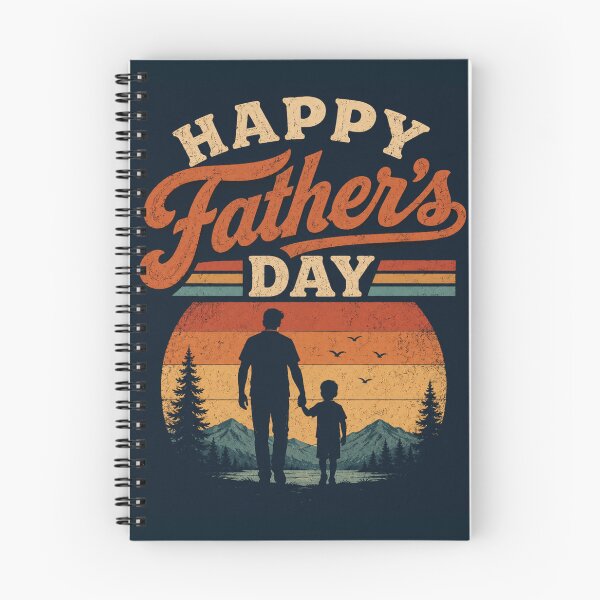 Item preview, Happy Father's Day Retro Vintage Sunset Dad & Child Silhouette T-Shirt designed and sold by alchemist1636 .