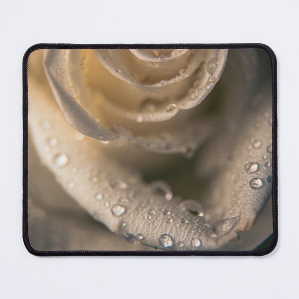 Item preview, Elegant White Rose Macro with Dewdrops designed and sold by MariaAteva.
