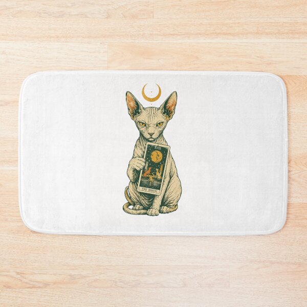 Item preview, Occult Sphynx Cats Tarot Card Vintage Cat Art designed and sold by Region.