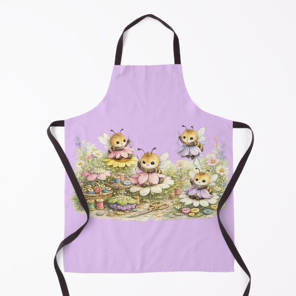 Item preview, Busy Bees Making Flower Petal Dresses designed and sold by EverStitchStudio ★★★★★.