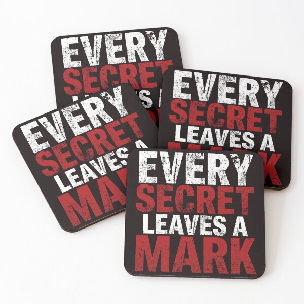 Item preview, Every Secret Leaves a Mark | Dark Mystery Typography T-Shirt Design designed and sold by Vvmd.