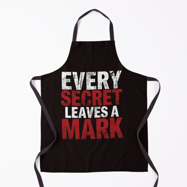 Item preview, Every Secret Leaves a Mark | Dark Mystery Typography T-Shirt Design designed and sold by Vvmd.