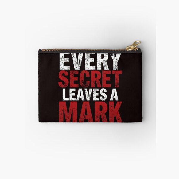 Item preview, Every Secret Leaves a Mark | Dark Mystery Typography T-Shirt Design designed and sold by Vvmd.