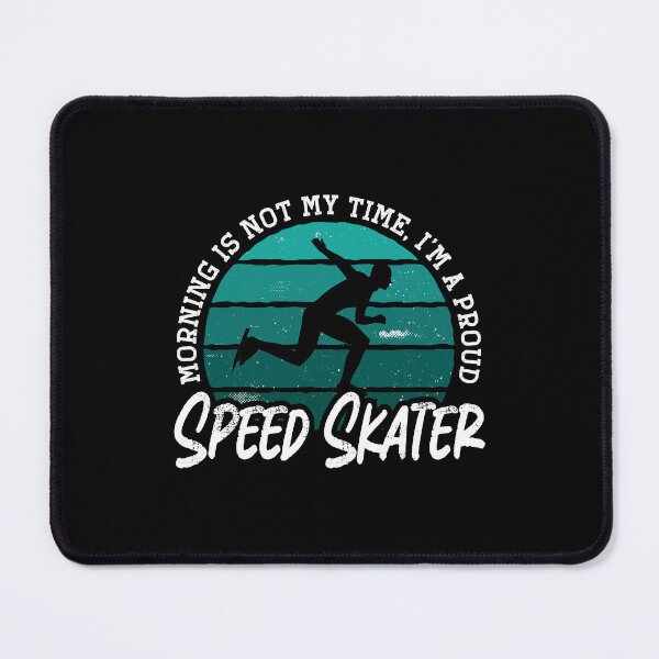 Item preview, Speed Skater Morning Is Not My Time Ice Skating designed and sold by tshirtconcepts.