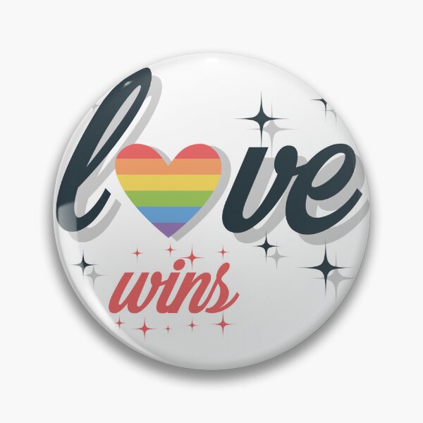 Item preview, Love Wins Rainbow Pride Heart – LGBTQ+ Pride Month Design designed and sold by Lunatik Cat.