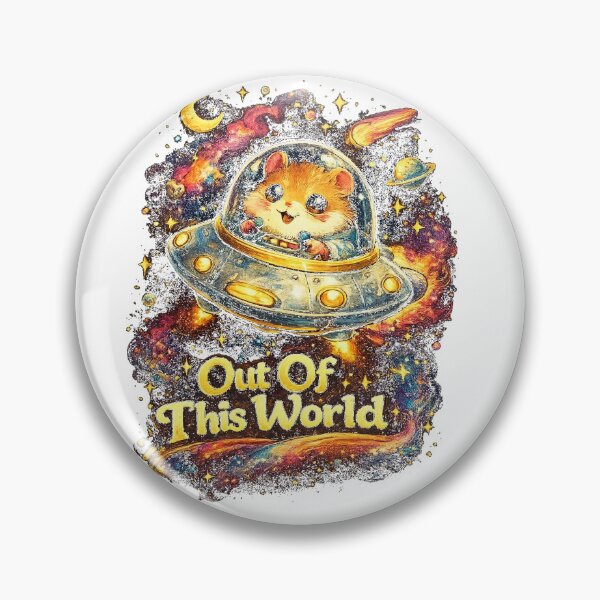 Item preview, Out Of This World – Cute Space Hamster Cartoon designed and sold by NarpLTD.
