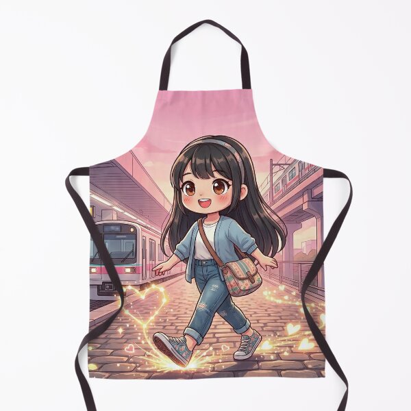 Item preview, Chibi Girl Walking Subway Station designed and sold by Azurart2.