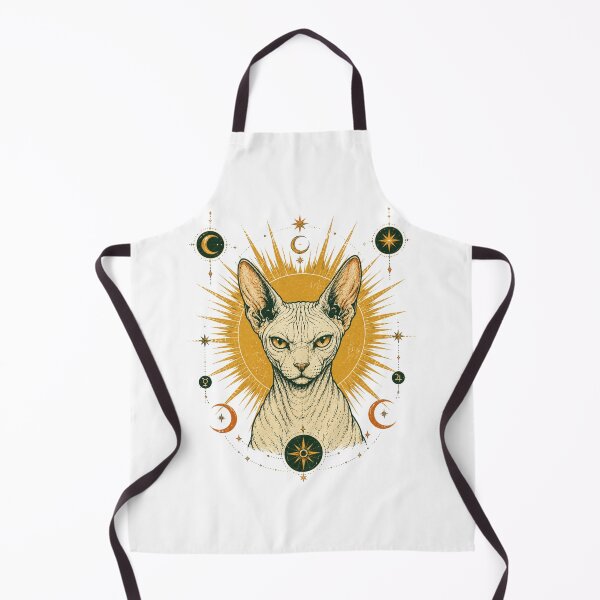 Item preview, Mystical Sphynx Cats Celestial Occult Vintage Cat Art designed and sold by Region.