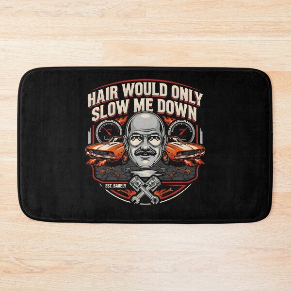 Item preview, Hair Would Only Slow Me Down Dad Humor Bald Dad Joke with Vintage Flair designed and sold by Redgiant87x.