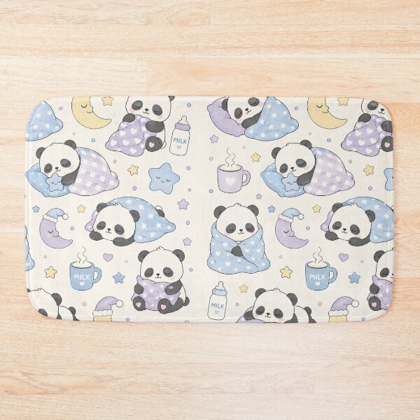Item preview, Panda Cozy Blanket Kawaii Pattern designed and sold by Soft Berry Studio.