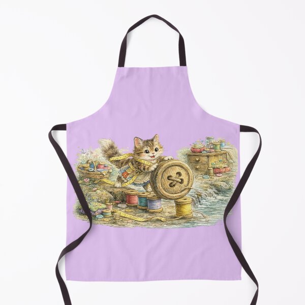 Item preview, Curious Sewing Cat and the Giant Button designed and sold by EverStitchStudio ★★★★★.