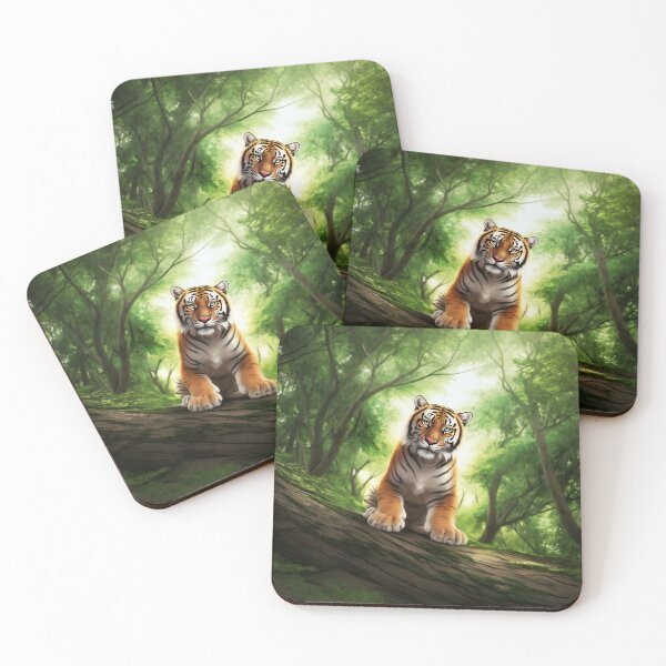 Item preview, Tiger Wanders Through the Trees designed and sold by nikkolaus.