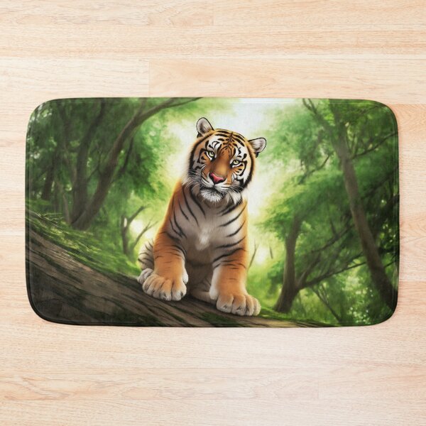 Item preview, Tiger Wanders Through the Trees designed and sold by nikkolaus.