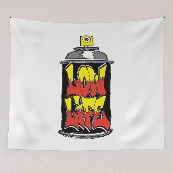Item preview, graffiti low life spray 1234 designed and sold by LowEndGraphics.