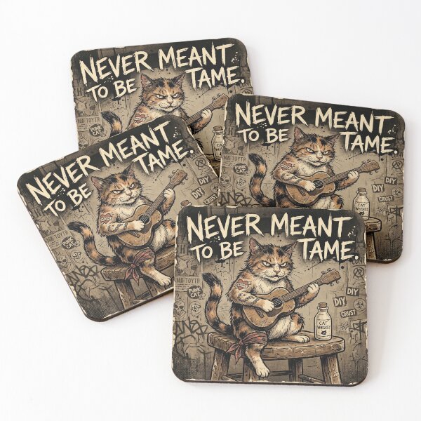 Item preview, Never Meant To Be Tame Cat Shirt | Folk Punk Calico Cat Graphic designed and sold by DmaarGroup.