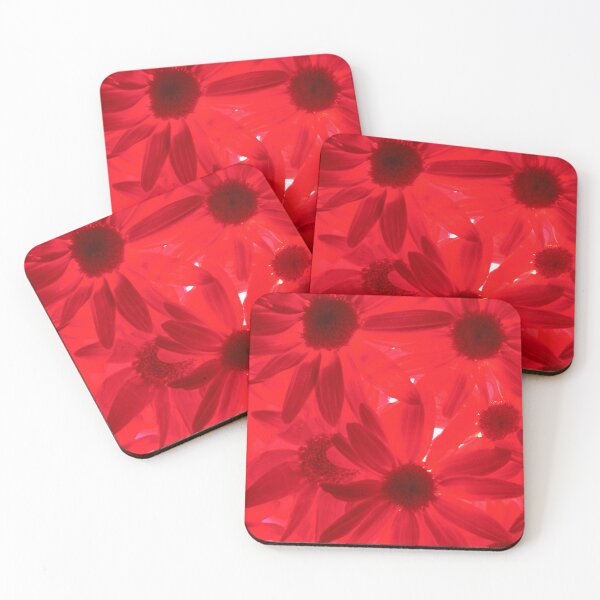 Item preview, Floating Vibrant Red Daisies designed and sold by jklune.