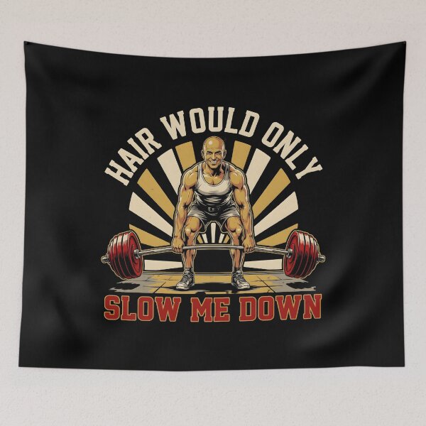 Item preview, Hair Would Only Slow Me Down Dad Humor Retro Sarcastic Humor for Bald Men designed and sold by Redgiant87x.