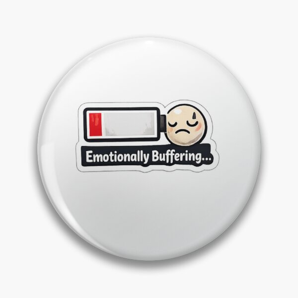 Item preview, Emotionally Buffering Funny Low Battery designed and sold by trippinimages.