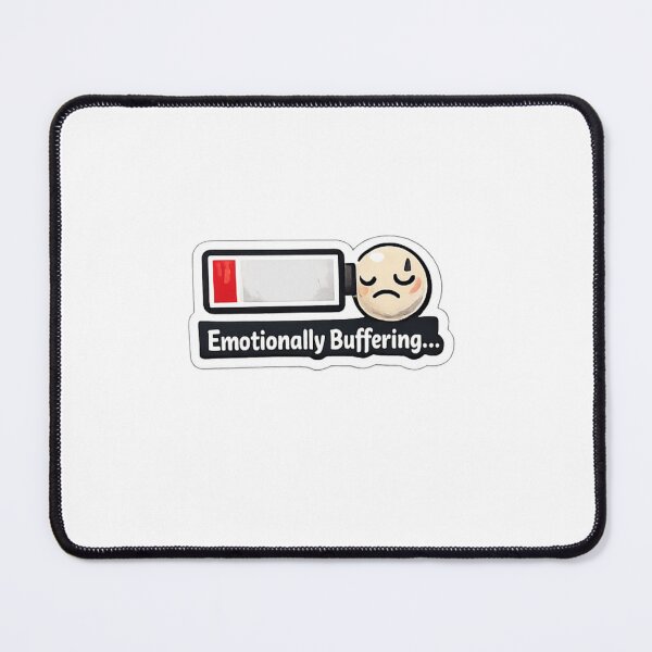 Item preview, Emotionally Buffering Funny Low Battery designed and sold by trippinimages.