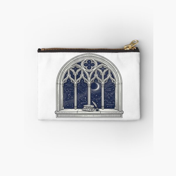 Item preview, Gothic Arch Night Sky — Knowledge & Stars Illustration designed and sold by Red  Corason ⭐⭐⭐.
