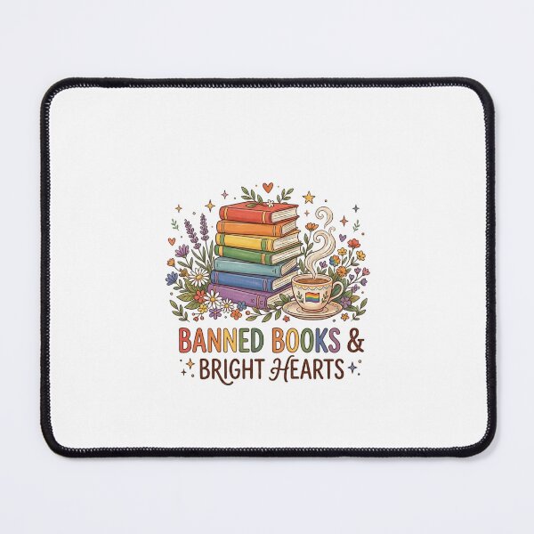Item preview, Banned Books Bright Hearts Rainbow Reading Pride Book Lover designed and sold by longngusuc.