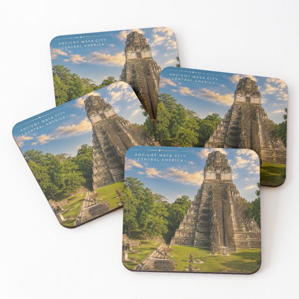 Item preview, Tikal Guatemala Ancient Maya City Vintage Travel Poster designed and sold by ElartedeNoel.