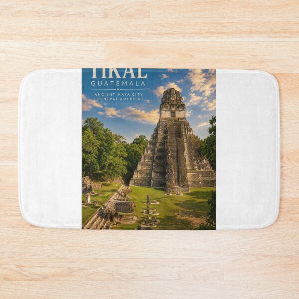 Item preview, Tikal Guatemala Ancient Maya City Vintage Travel Poster designed and sold by ElartedeNoel.