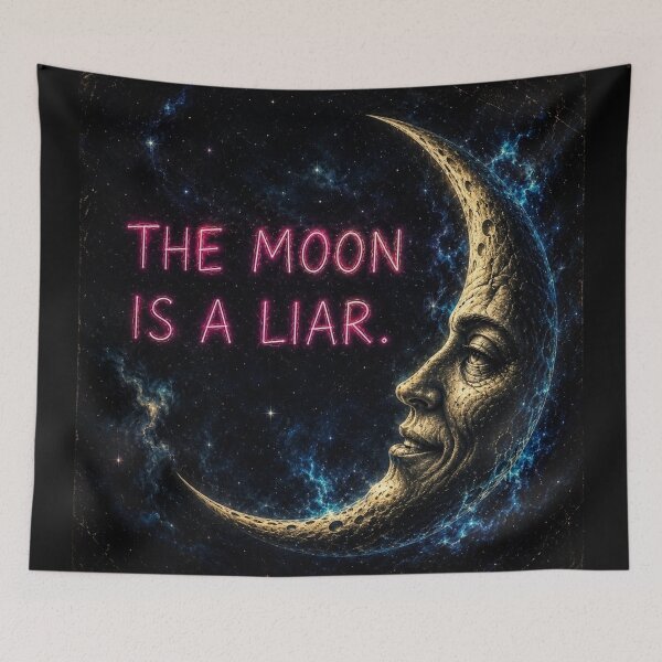 Item preview, The Moon is a Liar designed and sold by CuriousEcho.