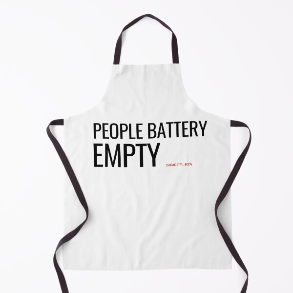 Item preview, People Battery Empty Minimalist Typography Streetwear designed and sold by No Excuses Supply.