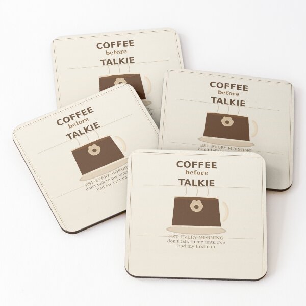 Item preview, Coffee Before Talkie — Funny Morning Person Mug Gift designed and sold by Stekooo.