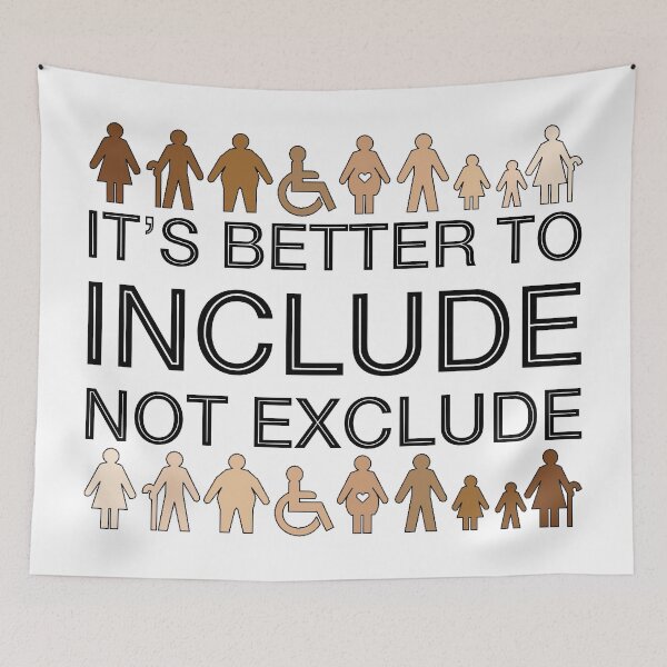 Item preview, It's Better To Include, Not Exclude: Shapes & Sizes (Skin Tones) designed and sold by SarahJosArt.