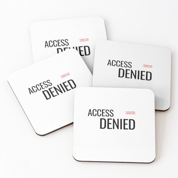 Item preview, Access Denied Minimalist Typography Streetwear designed and sold by No Excuses Supply.