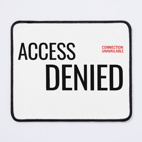 Item preview, Access Denied Minimalist Typography Streetwear designed and sold by No Excuses Supply.