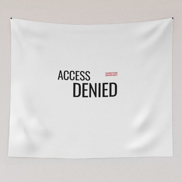 Item preview, Access Denied Minimalist Typography Streetwear designed and sold by No Excuses Supply.