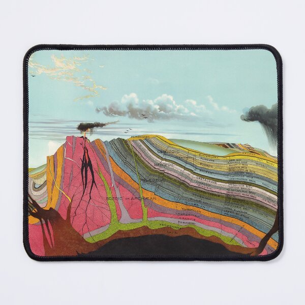 Item preview, Geological Science Art Print by Geologist Levi Walter Yaggy | 1893 Vintage Geological Strata Illustration designed and sold by codeslinger.