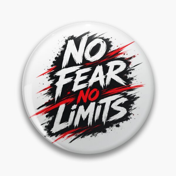 Item preview, No Fear No Limits Motivation Quote | Bold Red Black Inspirational Design designed and sold by MAStrends.