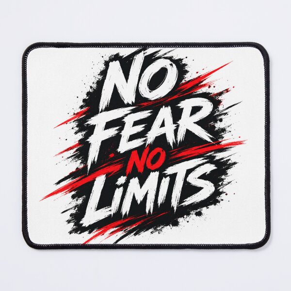 Item preview, No Fear No Limits Motivation Quote | Bold Red Black Inspirational Design designed and sold by MAStrends.