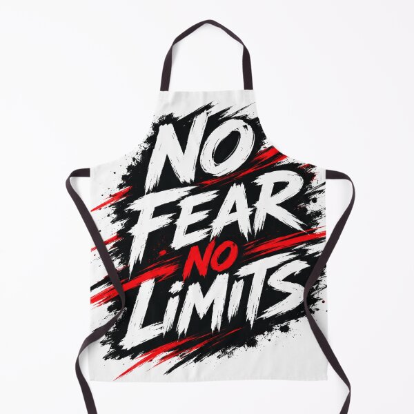 Item preview, No Fear No Limits Motivation Quote | Bold Red Black Inspirational Design designed and sold by MAStrends.