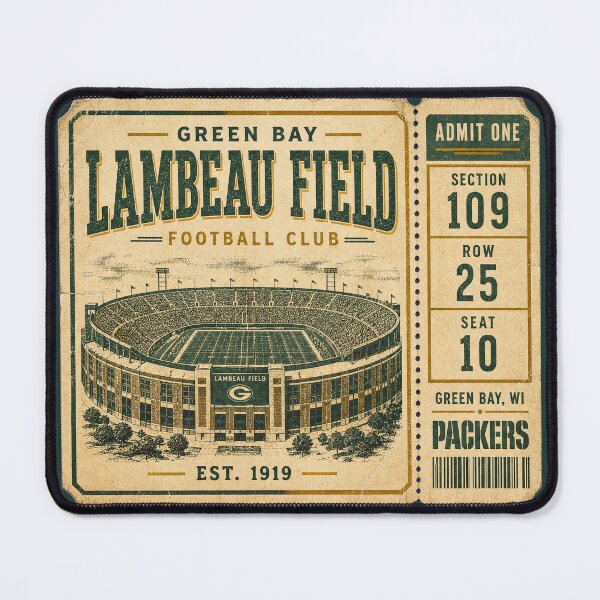 Item preview, Lambeau Field Vintage Ticket Shirt, Green Bay Football Club Retro Stadium Tee designed and sold by GhostDawgs.