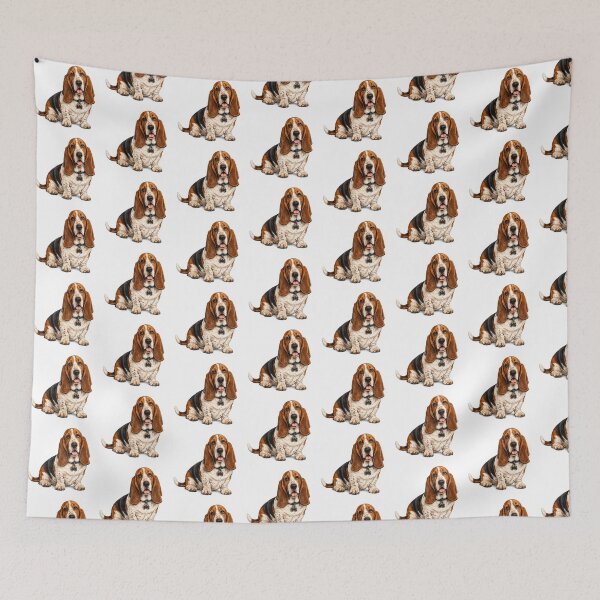 Item preview, Basset Hound dog designed and sold by BackgroundND.