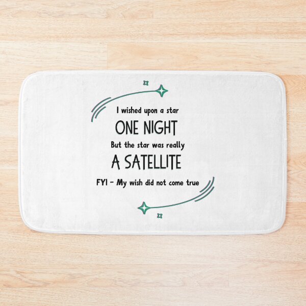 Item preview, Funny I Wished Upon A Star But It Was A Satellite Retro Glitch Design designed and sold by SunandShade.