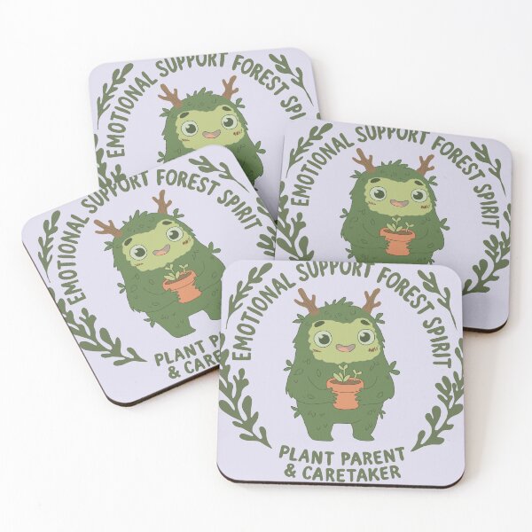 Item preview, Emotional Support Forest Creature Plant Parent Illustration designed and sold by LeshanArt.