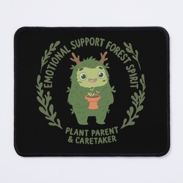 Item preview, Emotional Support Forest Creature Plant Parent Illustration designed and sold by LeshanArt.
