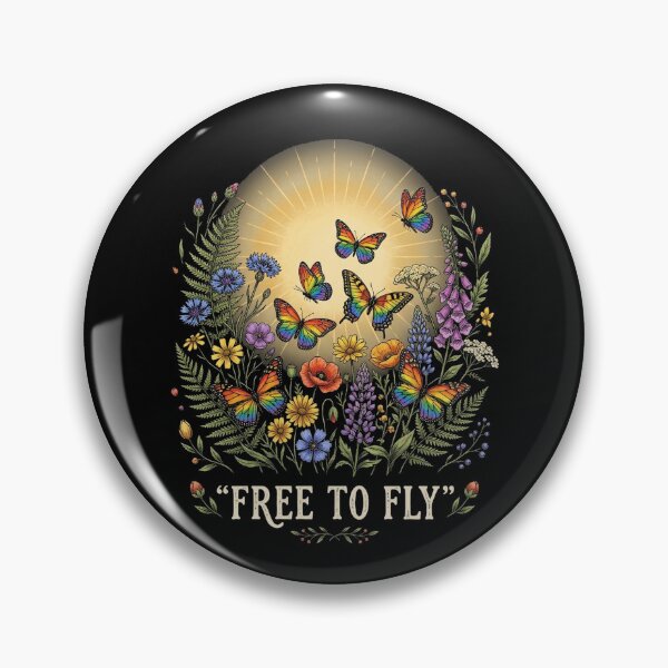 Item preview, Rainbow Butterfly Free To Fly Wildflowers Botanical Garden S designed and sold by longngusuc.