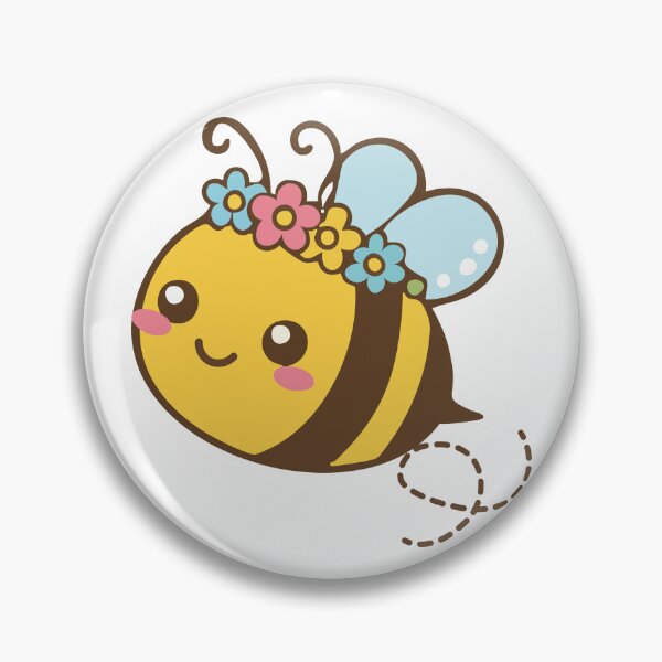 Item preview, Kawaii Bumble Bee Whith Flower  designed and sold by BetweenForms.