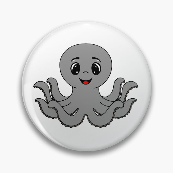 Item preview, Cute Happy Cartoon Octopus designed and sold by Sartoris Art.