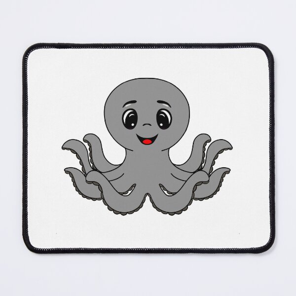 Item preview, Cute Happy Cartoon Octopus designed and sold by Sartoris Art.